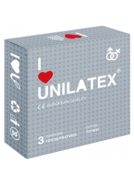 Презервативы с точками Unilatex Dotted - 3 шт. - Unilatex - купить с доставкой в Сызрани