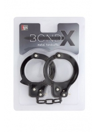 Чёрные наручники из листового металла BONDX METAL CUFFS BLACK - Dream Toys - купить с доставкой в Сызрани