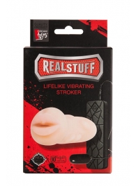 Мастурбатор-ротик с вибрацией REALSTUFF VIBRATING MASTURBATOR MOUTH - Dream Toys - в Сызрани купить с доставкой