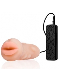Мастурбатор-ротик с вибрацией REALSTUFF VIBRATING MASTURBATOR MOUTH - Dream Toys - в Сызрани купить с доставкой