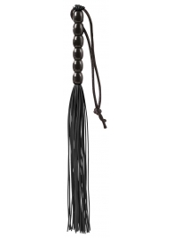 Чёрная мини-плеть из резины Rubber Mini Whip - 22 см. - Blush Novelties - купить с доставкой в Сызрани