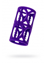 Фиолетовая насадка-сетка на член - A-toys - в Сызрани купить с доставкой