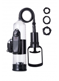 Вакуумная помпа A-toys с вибропулей и эрекционными кольцами - A-toys - в Сызрани купить с доставкой