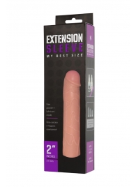 Насадка-удлинитель Extension sleeve телесного цвета - 18,5 см. - Sitabella - в Сызрани купить с доставкой