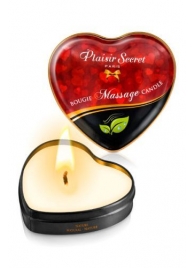 Массажная свеча с нейтральным ароматом Bougie Massage Candle - 35 мл. - Plaisir Secret - купить с доставкой в Сызрани