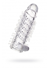 Насадка на пенис TOYFA A-Toys с вибропулей и шипами - 13,4 см. - A-toys - в Сызрани купить с доставкой