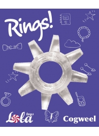 Прозрачное эрекционное кольцо Rings Cogweel - Lola Games - в Сызрани купить с доставкой