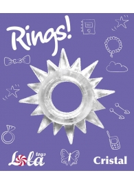 Прозрачное эрекционное кольцо Rings Cristal - Lola Games - в Сызрани купить с доставкой