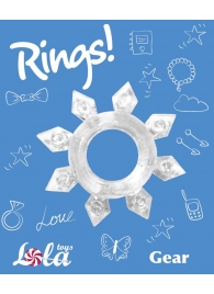 Прозрачное эрекционное кольцо Rings Gear - Lola Games - в Сызрани купить с доставкой