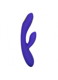 Фиолетовый вибратор с функцией электростимуляции Intimate E-Stimulator Dual Wand - 21,5 см. - California Exotic Novelties - купить с доставкой в Сызрани