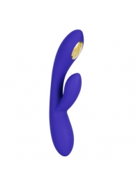 Фиолетовый вибратор с функцией электростимуляции Intimate E-Stimulator Dual Wand - 21,5 см. - California Exotic Novelties - купить с доставкой в Сызрани