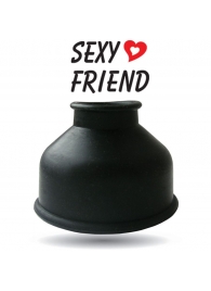 Чёрная уплотнительная насадка для помпы - размер S - 1137 - в Сызрани купить с доставкой