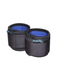 Неопреновые черно-синие наручники - Sitabella - купить с доставкой в Сызрани