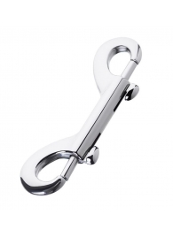 Серебристый двухсторонний карабин TOYFA Metal - ToyFa - купить с доставкой в Сызрани