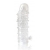 Закрытая прозрачная рельефная насадка Crystal sleeve - 13 см. - Erowoman-Eroman - в Сызрани купить с доставкой