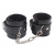 Черные оковы на ноги Obey Me Leather Ankle Cuffs - Chisa - купить с доставкой в Сызрани