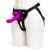 Лиловый страпон Rechargeable Vibrating Strap-On Harness Set - 17,6 см. - Happy Rabbit - купить с доставкой в Сызрани