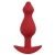 Бордовая анальная пробка Libra M - 11,3 см. - Le Frivole