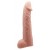 Телесная реалистичная насадка-удлинитель на пенис - 21 см. - Baile - в Сызрани купить с доставкой