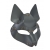 Серая маска Wolf с клепками - Sitabella - купить с доставкой в Сызрани