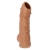 Телесная насадка с пупырышками и открытой головкой Nude Sleeve M - 12 см. - KOKOS - в Сызрани купить с доставкой