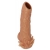 Телесная насадка с усиками и открытой головкой Nude Sleeve M - 12 см. - KOKOS - в Сызрани купить с доставкой