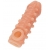 Телесная закрытая насадка с шариками Cock Sleeve Size S - 13,8 см. - KOKOS - в Сызрани купить с доставкой
