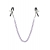 Зажимы для сосков с фиолетовой цепочкой Sweet Caress Nipple Chain - Sweet Caress - купить с доставкой в Сызрани