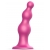 Розовая насадка Strap-On-Me Dildo Plug Beads size S - Strap-on-me - купить с доставкой в Сызрани