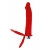 Красная насадка на пенис для двойного проникновения - 19 см. - ToyFa - купить с доставкой в Сызрани