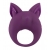 Фиолетовое перезаряжаемое эрекционное кольцо Kitten Kiki - Lola Games - в Сызрани купить с доставкой