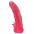Розовая насадка для страпона с клиторальными лепестками - 18,5 см. - LOVETOY (А-Полимер) - купить с доставкой в Сызрани