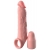 Телесная насадка-удлинитель 2 Inch Silicone X-tension with Strap - 20,3 см. - Pipedream - в Сызрани купить с доставкой
