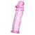 Розовая насадка фаллической формы - 12,5 см. - A-toys - в Сызрани купить с доставкой