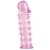 Розовая насадка на пенис с шипами - 12,5 см. - A-toys - в Сызрани купить с доставкой