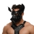 Черная кожаная маска «Собака» - Crazy Handmade - купить с доставкой в Сызрани