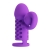 Фиолетовая вибронасадка с клиторальным отростком Harden - Baile - в Сызрани купить с доставкой