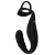 Черное эрекционное кольцо со стимуляцией промежности и анальной пробкой Cock Ring with RC Prostate Plug - Orion - в Сызрани купить с доставкой