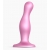 Розовая насадка Strap-On-Me Dildo Plug Curvy size M - Strap-on-me - купить с доставкой в Сызрани