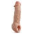 Телесная насадка-удлинитель Intrepid 9.25 Inch Realistic Penis Extender Sleeve - 23,5 см. - Blush Novelties - в Сызрани купить с доставкой