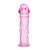 Гладкая розовая насадка с усиками под головкой - 12,5 см. - Toyfa Basic - в Сызрани купить с доставкой