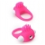 Розовое эрекционное кольцо с щеточкой LIT-UP SILICONE STIMU RING 5 - Dream Toys - в Сызрани купить с доставкой