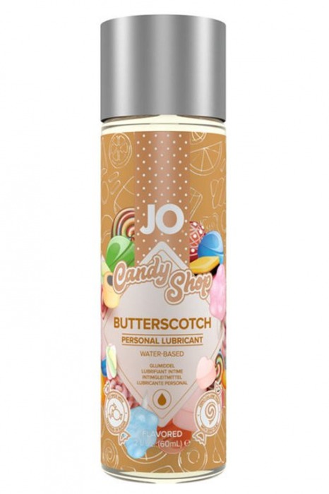 Смазка на водной основе Candy Shop Butterscotch с ароматом ирисок - 60 мл. - System JO - купить с доставкой в Сызрани