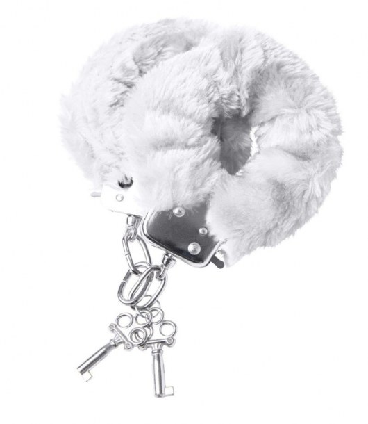 Наручники с белой меховой опушкой - ToyFa - купить с доставкой в Сызрани