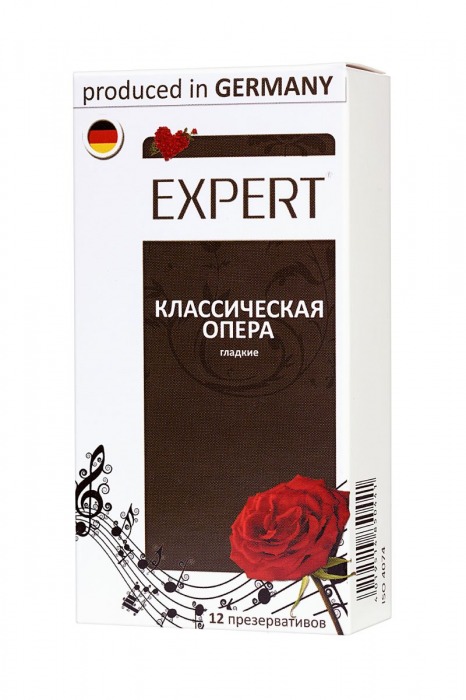 Гладкие презервативы Expert  Классическая опера  - 12 шт. - Expert - купить с доставкой в Сызрани