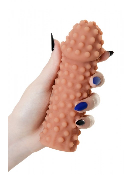 Телесная насадка на фаллос с бугорками KOKOS Extreme Sleeve 10 - 15,8 см. - KOKOS - в Сызрани купить с доставкой