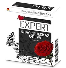 Гладкие презервативы Expert  Классическая опера  - 3 шт. - Expert - купить с доставкой в Сызрани