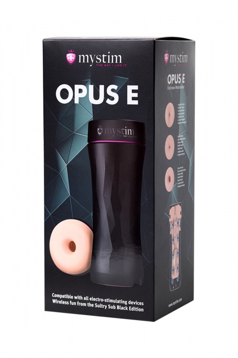 Мастурбатор-анус Opus E Donut с возможностью подключения электростимуляции - MyStim - купить с доставкой в Сызрани