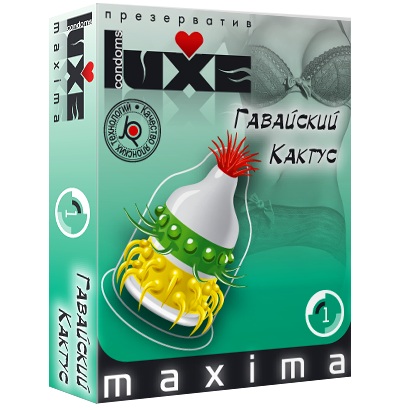 Презерватив LUXE Maxima  Гавайский Кактус  - 1 шт. - Luxe - купить с доставкой в Сызрани