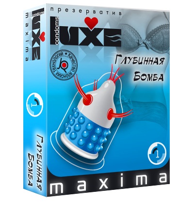 Презерватив LUXE Maxima  Глубинная бомба  - 1 шт. - Luxe - купить с доставкой в Сызрани
